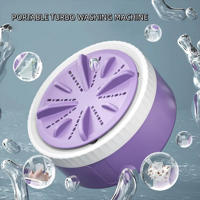 Compact Mini Washing Machine For Baby Clothes Socks Underwear Gear Timing Turbine For Travel Home 1