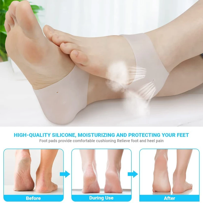 Silicone Gel Heel Protectors Metatarsal Pads Forefoot Cushions For Ultimate Foot Comfort 2