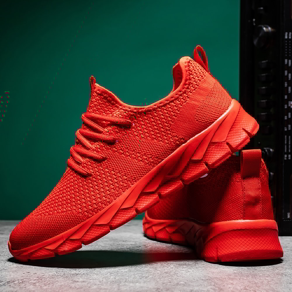 Mens Lightweight Breathable Running Shoes Plus Size Casual Sports Footwear for All Seasons