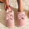 Fashionable Womens Bow Slippers Soft Warm And Comfortable Indoor Footwear For Fall Winter 1