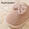 Fashionable Womens Bow Slippers Soft Warm And Comfortable Indoor Footwear For Fall Winter 4