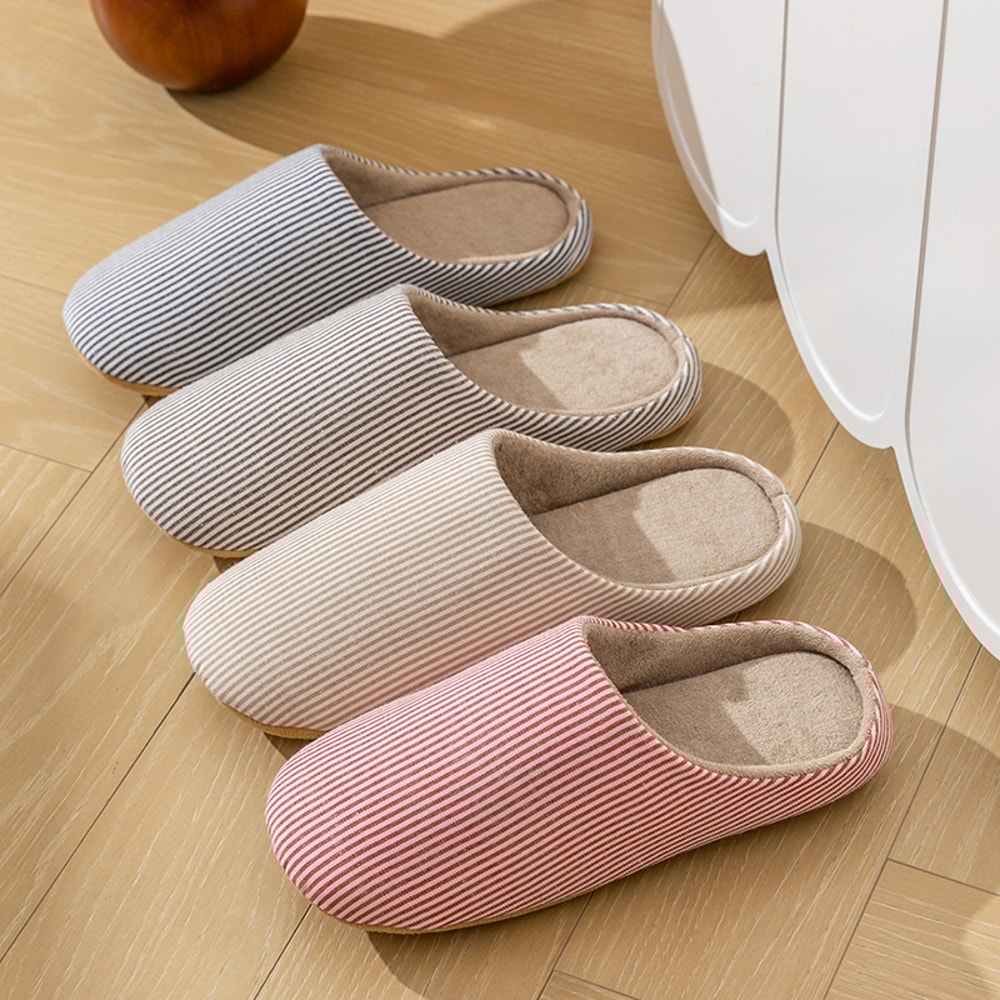 Soft Fur Home Slippers Warm NonSlip Indoor Slides Comfortable Autumn Spring Flats For Bedroom 1
