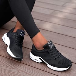 womens mesh breathable platform sneakers casual chunky running shoes for summer sports