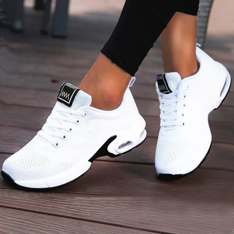Womens Mesh Breathable Platform Sneakers Casual Chunky Running Shoes for Summer Sports