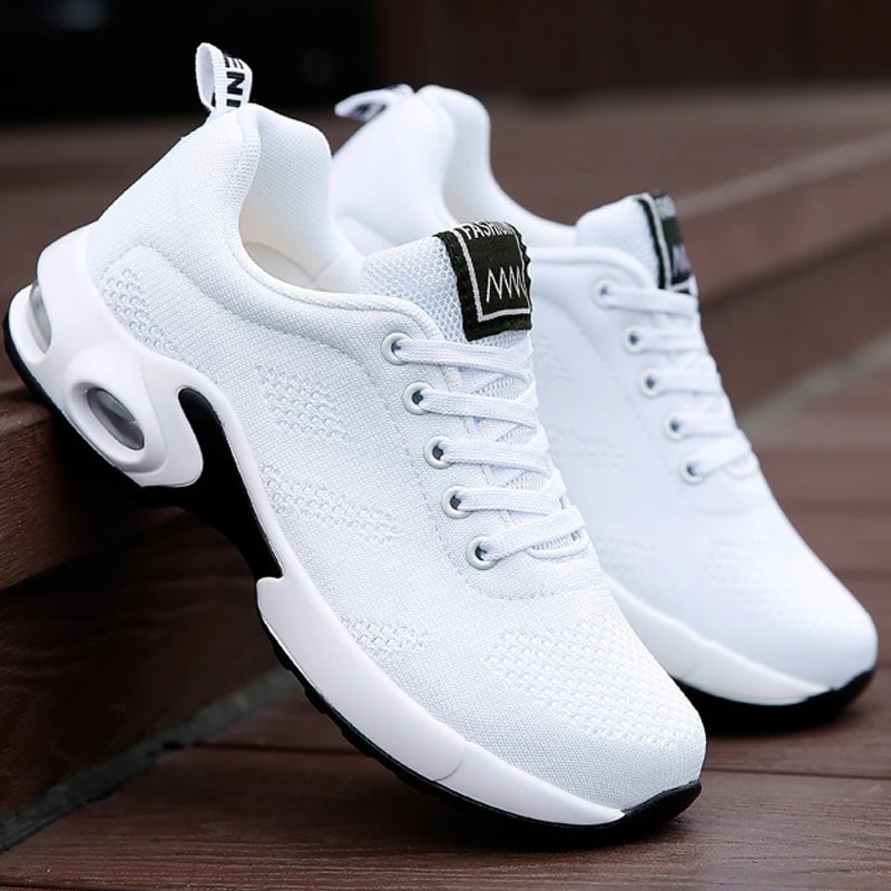 Womens Mesh Breathable Platform Sneakers Casual Chunky Running Shoes for Summer Sports
