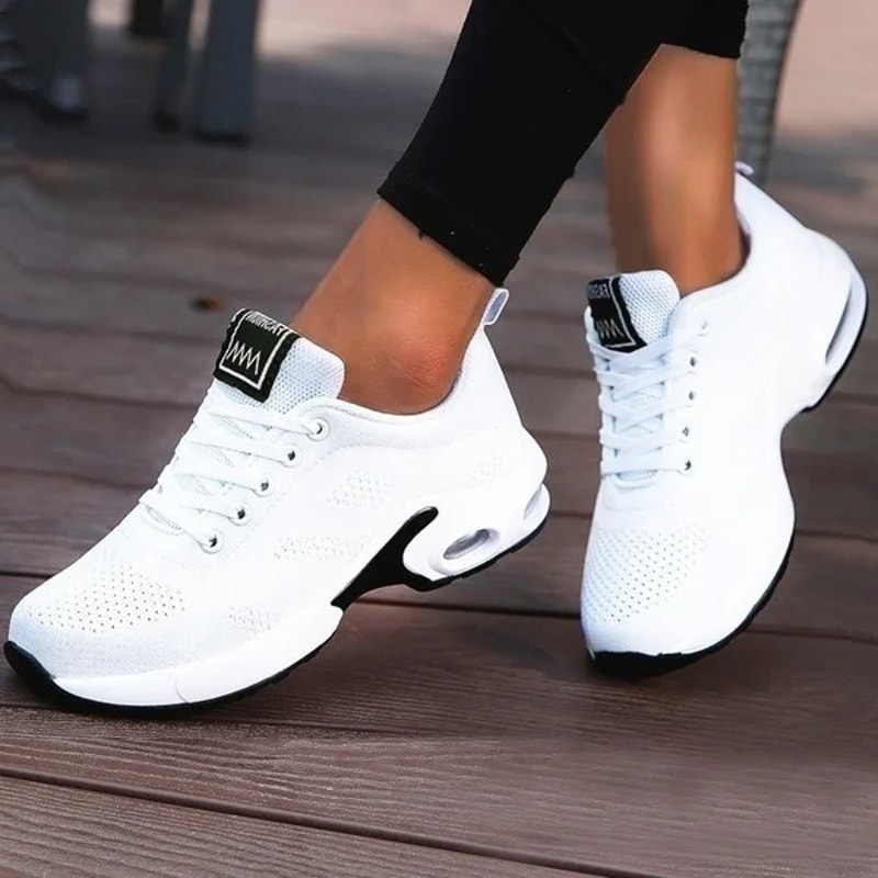 Womens Mesh Breathable Platform Sneakers Casual Chunky Running Shoes for Summer Sports