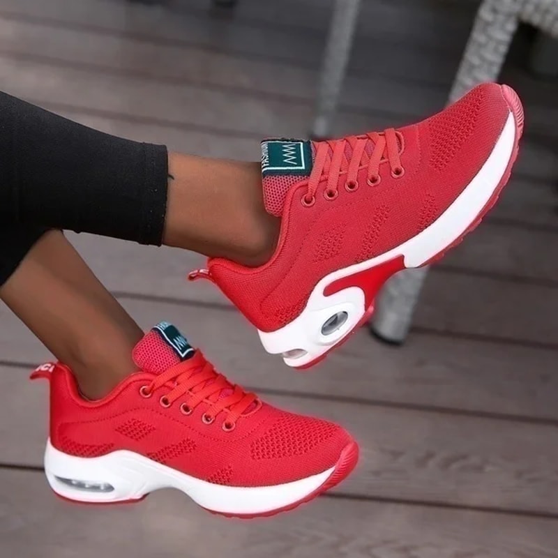 Womens Mesh Breathable Platform Sneakers Casual Chunky Running Shoes for Summer Sports