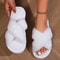 Fluffy Fur Slippers For Women Lightweight Open Toe Slides With NonSlip Flat Heels For Autumn Winte 5