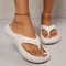 Comfortable NonSlip Platform Flip Flops For Women Cloud Soft Beach Sandals 4