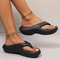 Comfortable NonSlip Platform Flip Flops For Women Cloud Soft Beach Sandals 3