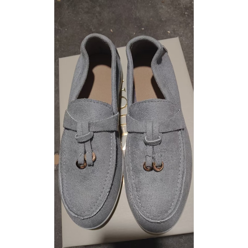 Retro Soft Leather Women Slip On Shoes Thick Sole Comfortable Flat Walking Loafers 16