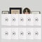 Adhesive Hooks Waterproof, No Drilling Picture Frame & Poster Hangers for Kitchen and Bathroom