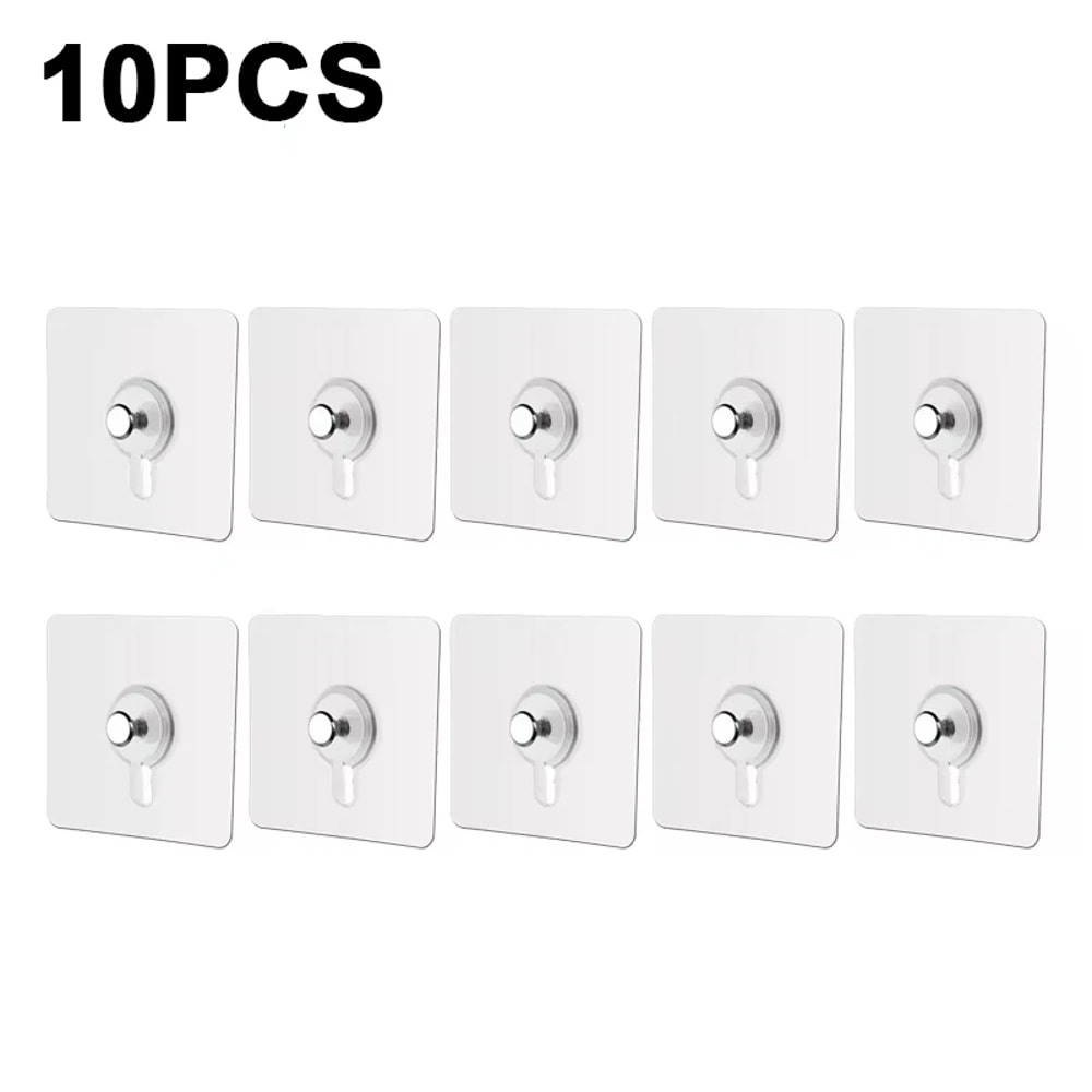 Adhesive Hooks Waterproof, No Drilling Picture Frame & Poster Hangers for Kitchen and Bathroom