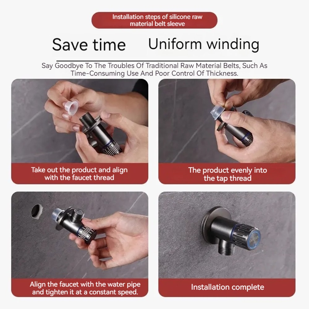 Leak Proof Silicone Sealing Gasket Washer For Pipes Hoses Prevent Dripping Leakage 2