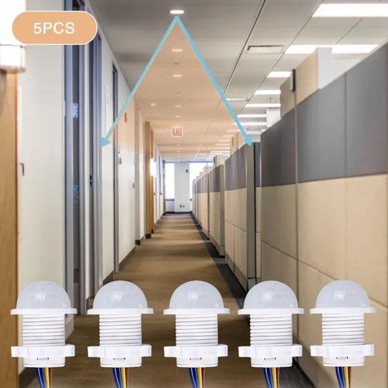 Smart PIR Sensor Detector Switch Auto OnOff For LED Ceiling Light Panel Light 7