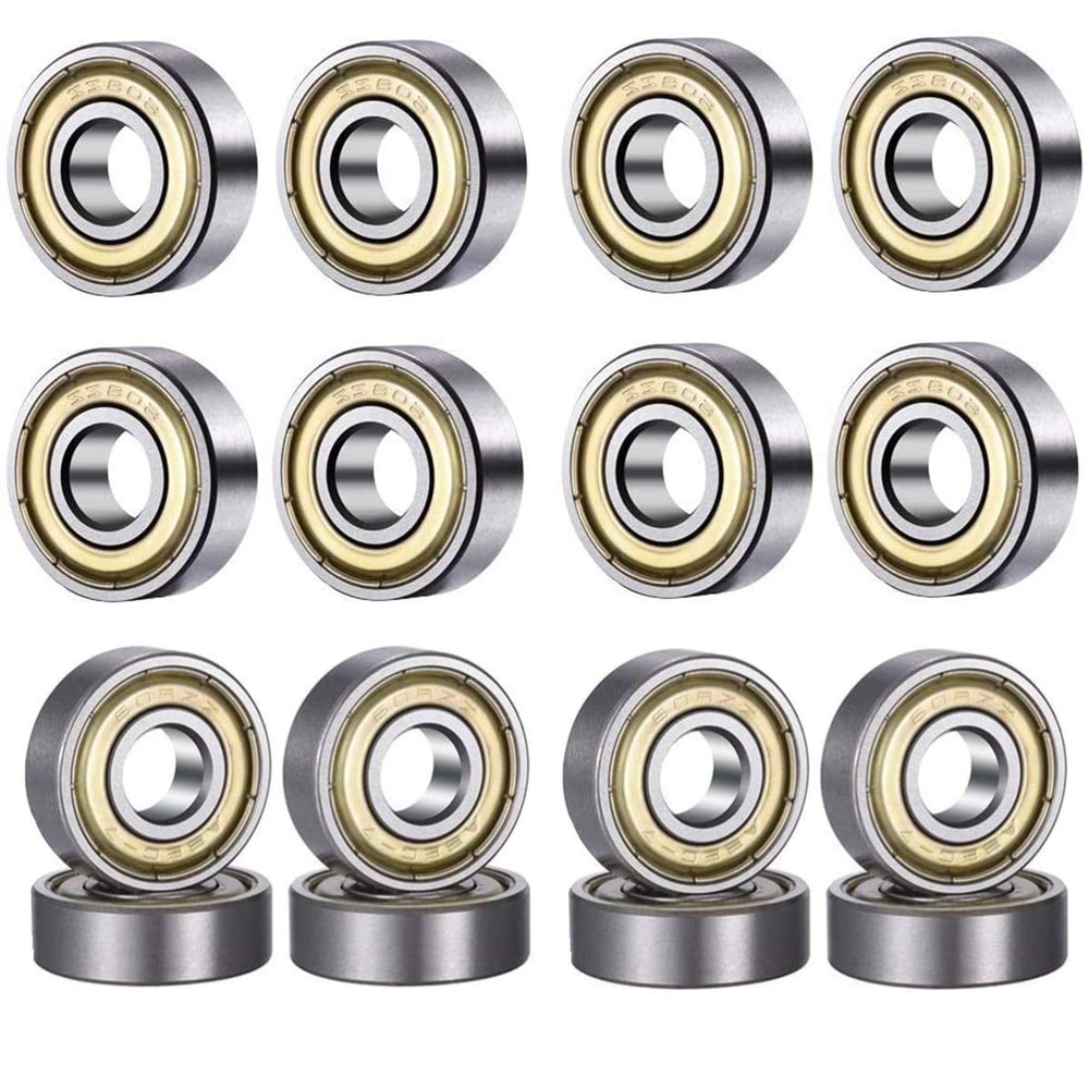 Miniature Deep Groove Ball Bearings Metal Double Shielded For Skateboard Bearings 0