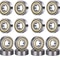 Miniature Deep Groove Ball Bearings Metal Double Shielded For Skateboard Bearings 0