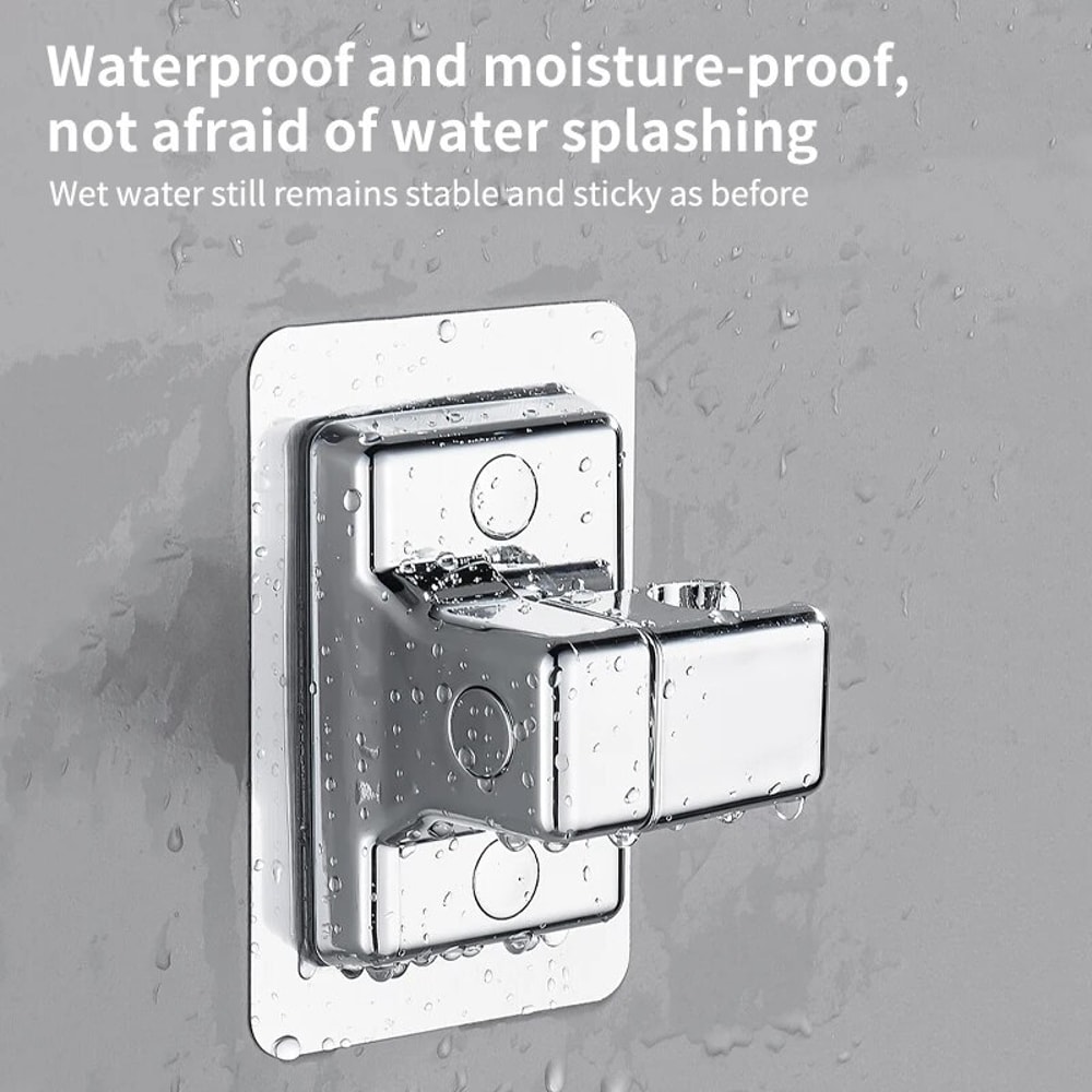Adjustable NoDrill Bathroom Shower Stand Wall Mount ABS Easy Installation 4