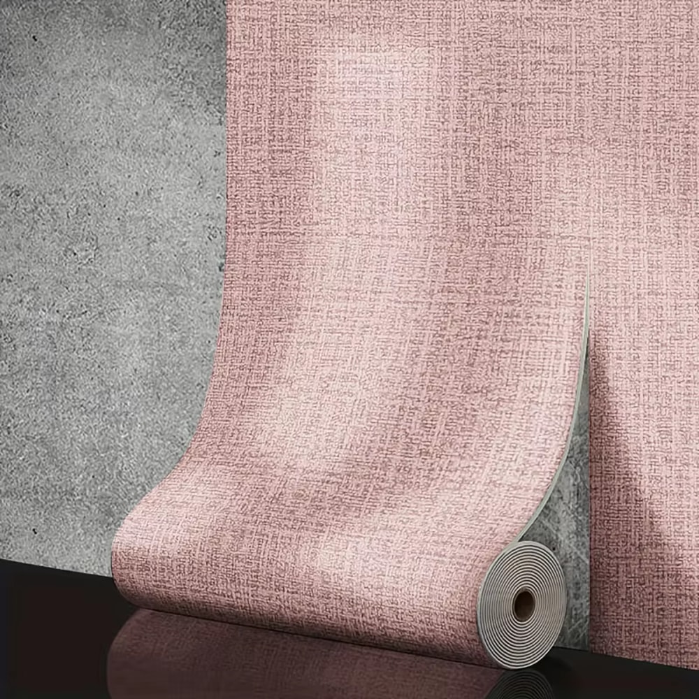 SelfAdhesive PVC Foam Wallpaper Waterproof Linen Wall Sticker For Home Decoration 7