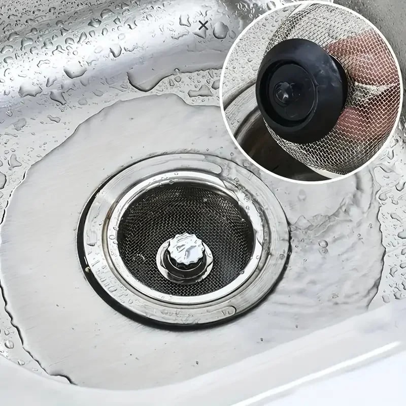Stainless Steel Drain Strainer For Kitchen Bathroom Sinks Durable Mesh Hair Waste Filter For Sewer 3