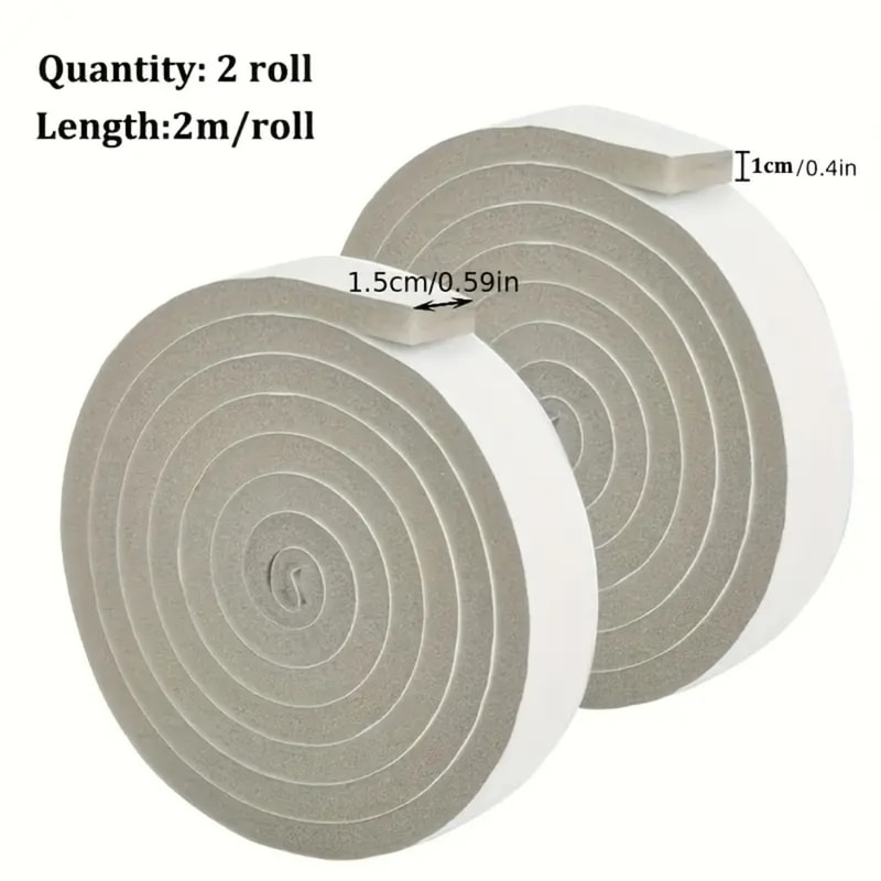 PU Sponge Foam Seal Strip Tape Soundproof Weatherproof And AntiCollision Tape For Doors Windows And 4