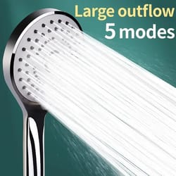 pressurized hand shower nozzle large water output, universal adaptation, water saving