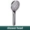 Pressurized Hand Shower Nozzle Large Water Output 5 Models Universal Adaptation Water Saving 6