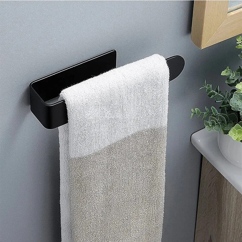 SelfAdhesive Towel Rack No Drilling Bathroom Kitchen Towel Holder 1