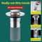 Stainless Steel Washbasin Leak Plug OdorProof Press Type Sink Drain With Bouncing Core 2