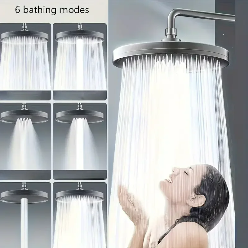 High Pressure Rainfall Shower Head With Filter Top Rain Shower Faucet For Bathroom 0