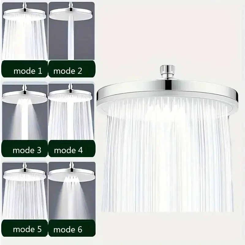 High Pressure Rainfall Shower Head With Filter Top Rain Shower Faucet For Bathroom 5