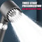 High Pressurized Filter Shower Head With Adjustable Spray Modes Massage Brush For A SpaLike Rain S 1