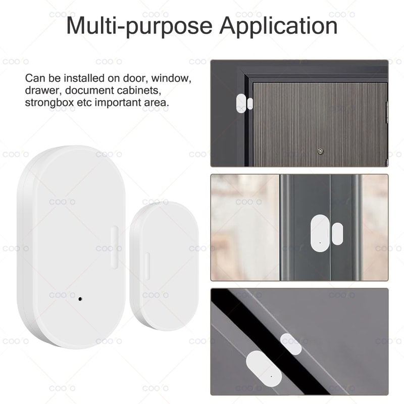 Wireless Magnetic Door Window Sensor Alarm OpenClosed Detection System For Home Security 2