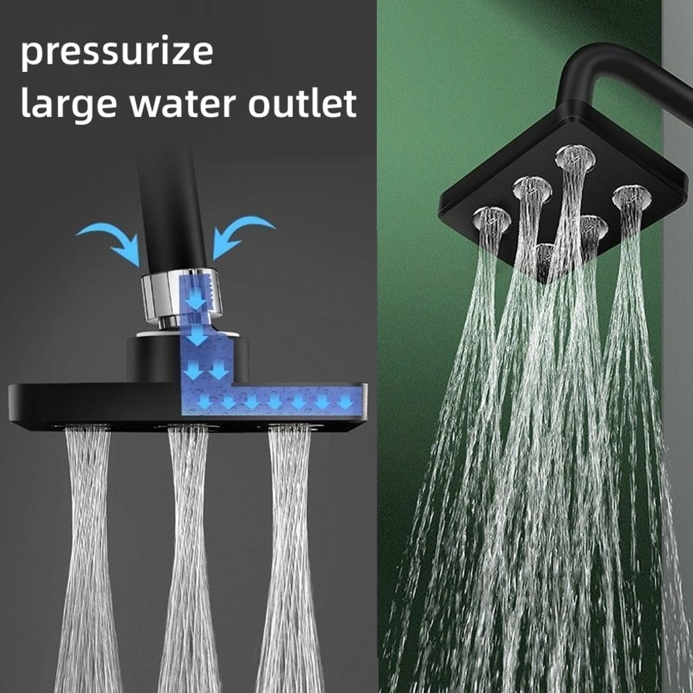 Mini Surround Pressurized Rain Shower Head Powerful Water Flow for a Refreshing Shower Experience