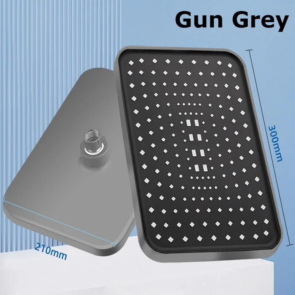 High Pressure Rainfall Shower Head Supercharge Your Shower With Swivel WaterSaving Flow 5