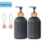 Kitchen Black Dish Soap Dispenser Set With Tags Countertop Storage For Hands Dish Soap 6