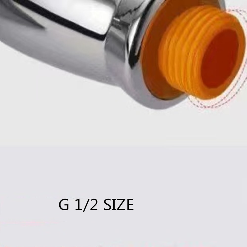 High Pressure Rainfall Shower Head With Stainless Steel Square Head And Curved Shower Head Extender 2