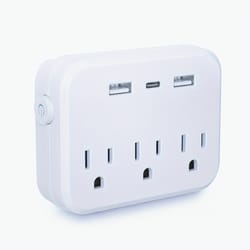 portable power socket with surge protector power strip and usb charging ports
