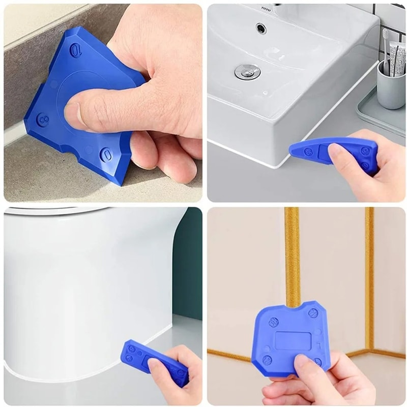 Caulking Tool Kit Silicone Sealant Finishing Tool Set for Smooth Grout and Professional Sealing