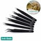 Precision Tweezers Set Anti Static ESD Stainless Steel Electronics Repair Tweezers Kit
