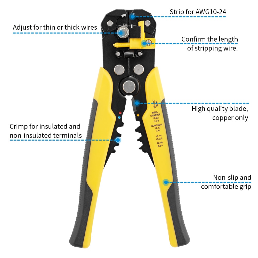Automatic Wire Stripper Multitool Pliers With Cutter And Crimper For Electricians And DIY Repair 2