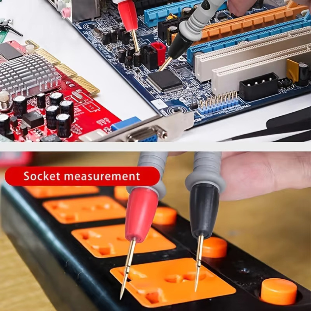 Precision Digital Multimeter Probes Needle Tip Multimeter Test Leads Replacement Set 4