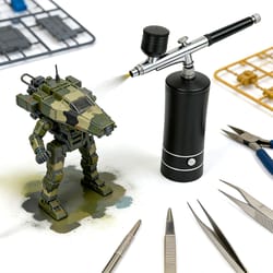 premium mini airbrush nail art kit with compressor for nails & cakes