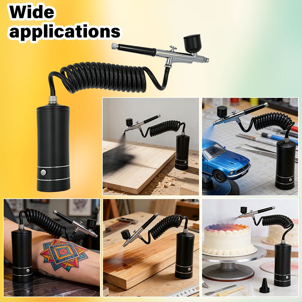 Premium Mini Airbrush Nail Art Kit With Compressor For Nails Cakes 5