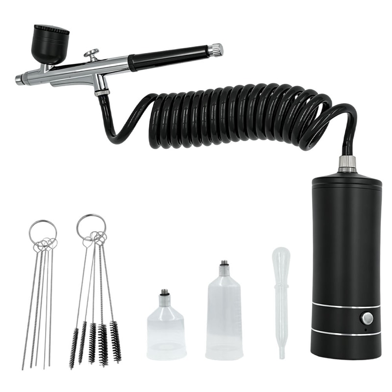 Premium Mini Airbrush Nail Art Kit With Compressor For Nails Cakes 6