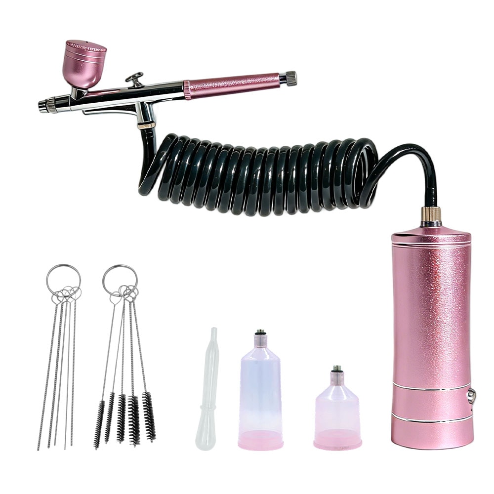 Premium Mini Airbrush Nail Art Kit With Compressor For Nails Cakes 8