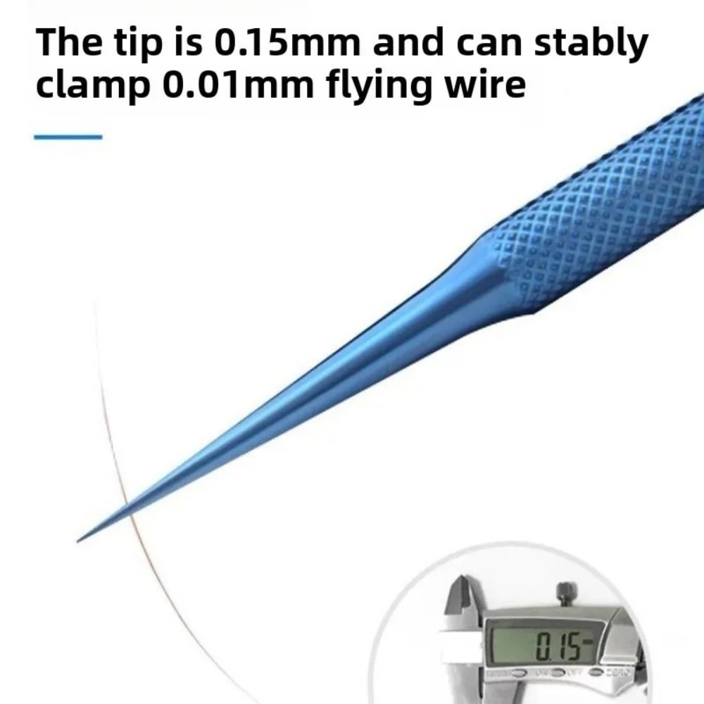 Professional Titanium Alloy Tweezers for Phone Repair & Electronics