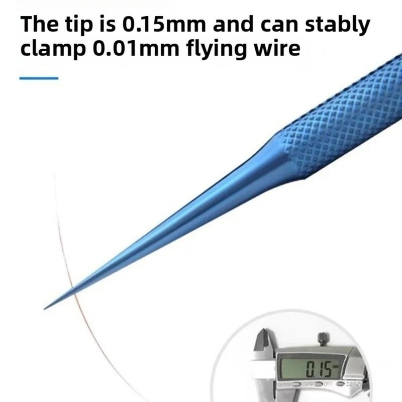 Professional Titanium Alloy Tweezers for Phone Repair & Electronics