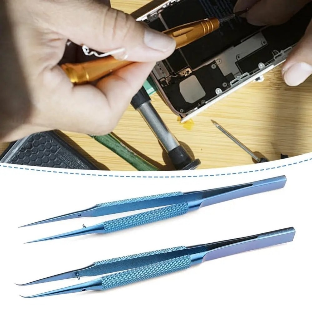 Professional Titanium Alloy Tweezers for Phone Repair & Electronics