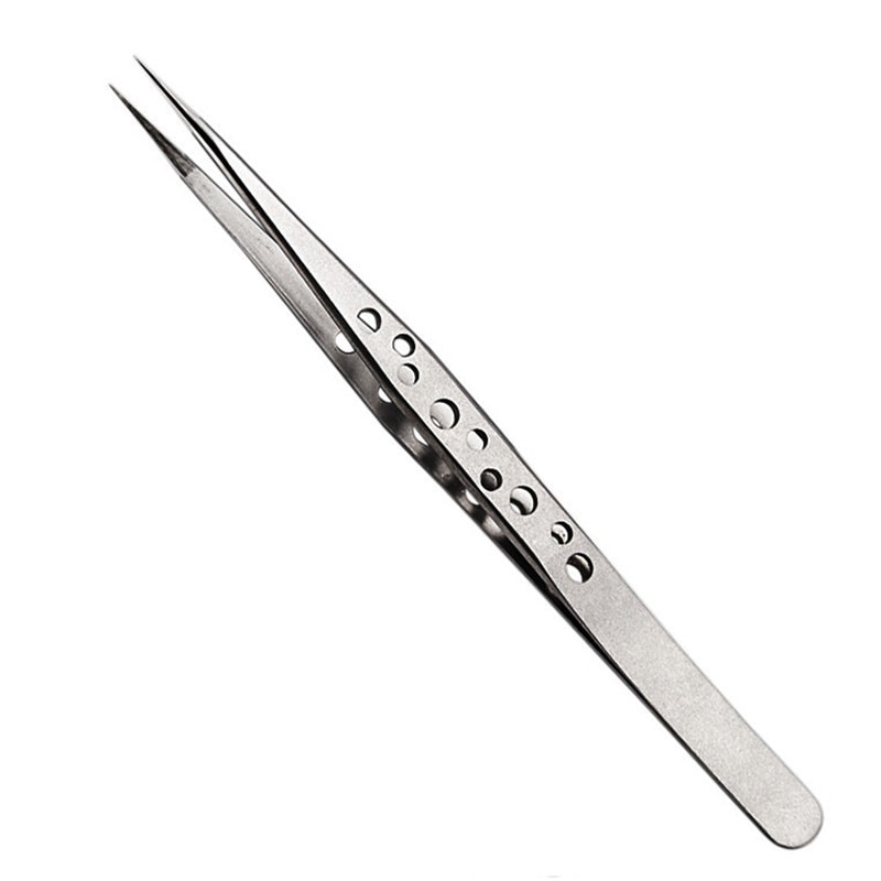 Precision AntiStatic Electronics Tweezers Curved Straight Stainless Forceps For Repair 6